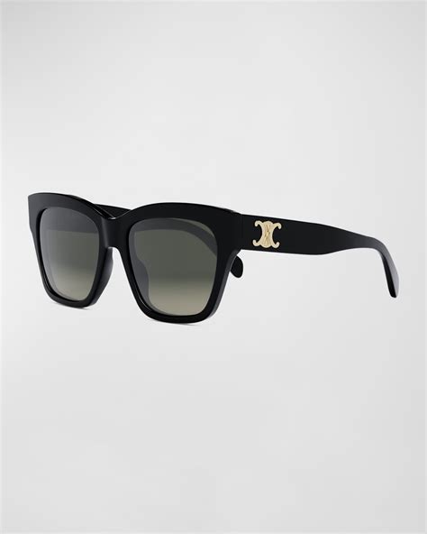 celine triomphe 55mm square sunglasses|CELINE Triomphe Square Sunglasses, 55mm Jewelry .